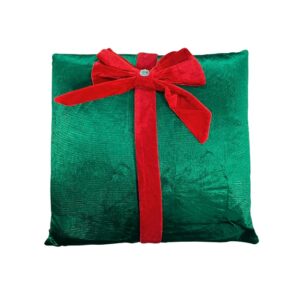 ALMOFADA 42X42CM 400G VERDE C/LACO VM