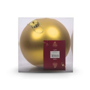 BOLA 15CM C/1UN DOURADA MATE