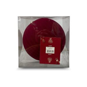 BOLA 15CM C/1UN VELUDO VERMELHO