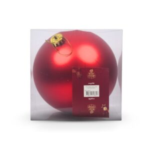 BOLA 15CM C/1UN VERMELHA MATE