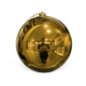BOLA 20CM C/1UN DOURADO BRILHANTE