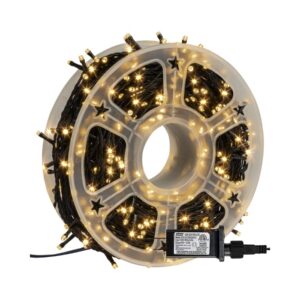 CORDAO 50M 500LED BCO QTE FIO VD FX EXT