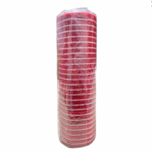 TELA 26CMX9,14M VERMELHA CFIO BRANCO