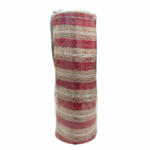 TELA 26CMX9,14M VERMELHA NATURAL E BCO