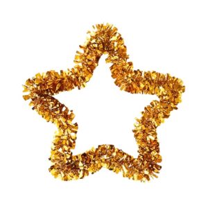 ESTRELA VAZADA 40CM DOURADA