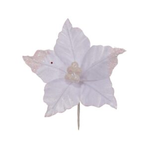 FLOR NATALINA 20CM BRANCA