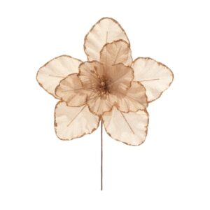 FLOR NATALINA 30CM CHAMPANHE