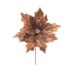 FLOR NATALINA MARROM 33X30CM