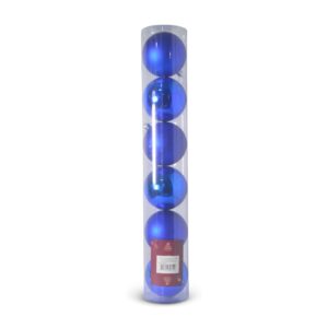 JG BOLA 8CM C/6PCS AZUL BRILHAN/MATE