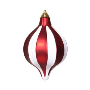 PIAO NATALINO VERMELHO E BRANCO 20CM