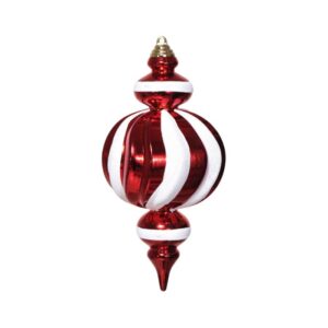 PIAO NATALINO VERMELHO E BRANCO 25CM