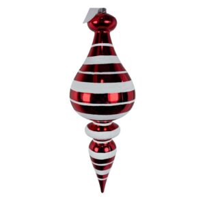 PINGENTE NATLAINO BRILHA VERM/BCO 61CM