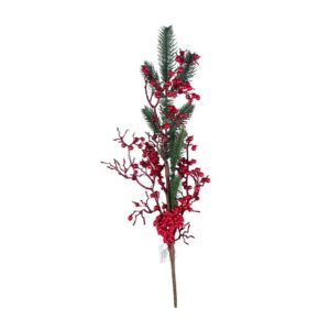 RAMO NATALINO BERRY VERMELHO CFOLH 55CM