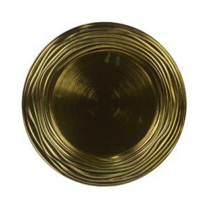 SOUSPLAT PLASTICO MOD6 DOURADA 33CM