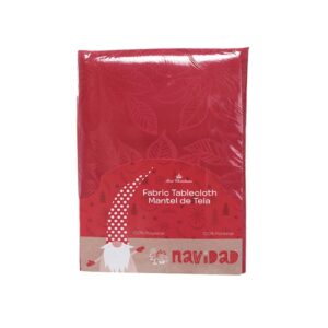 TOALHA DE MESA VERMELHA 152X213CM